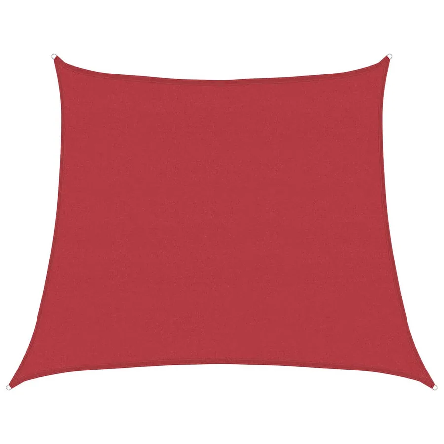 Voile d'ombrage 160 g/m² Rouge 4/5x4 m PEHD - 2