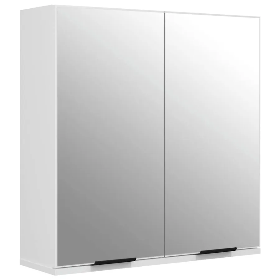 Ensemble d'armoires salle de bain 3 pcs blanc bois d'ingénierie - 6