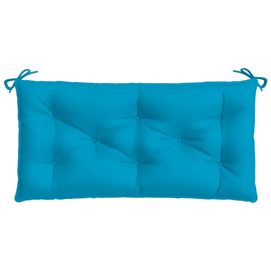 Coussin de banc de jardin bleu clair 110x50x7 cm tissu oxford - 4