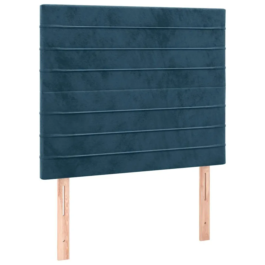 Tête de lit Bleu foncé 90x5x118/128 cm Velours - 2