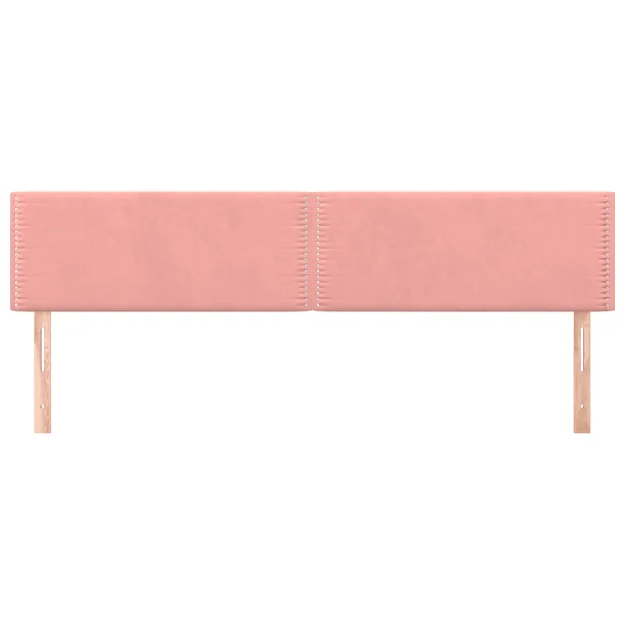 Têtes de lit Rose 180x5x78/88 cm Velours - 3