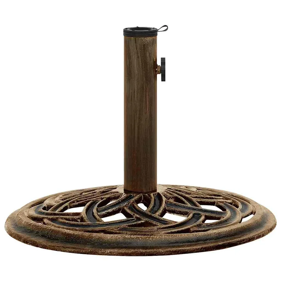Socle de parasol Bronze 44x44x31 cm Fonte - 2