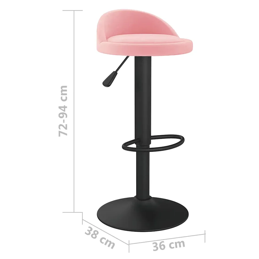 Tabouret de bar Rose Velours - 8