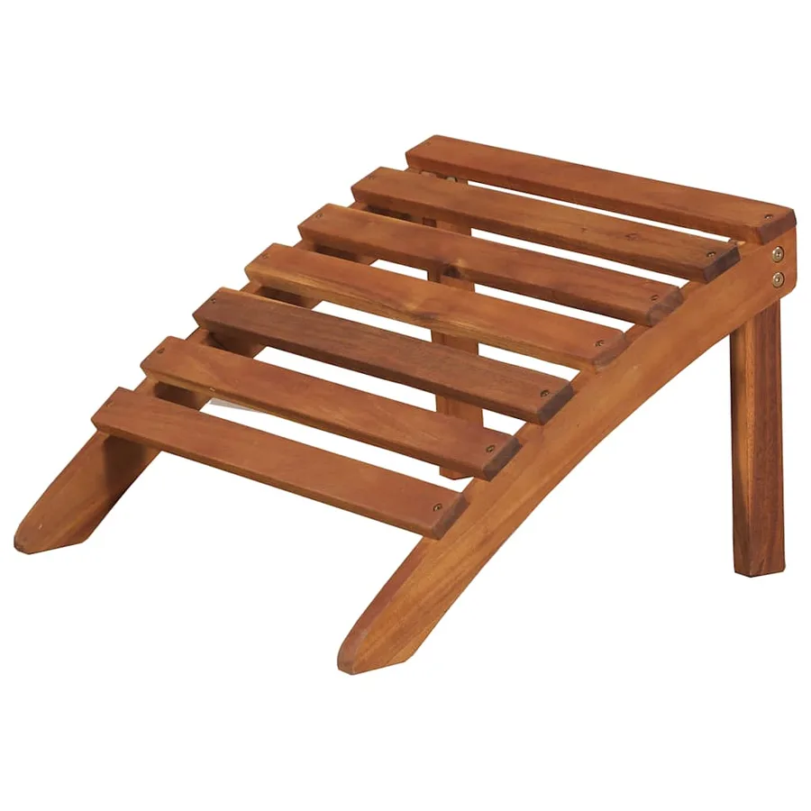 Chaise de jardin Adirondack et repose-pied Bois d'acacia massif - 7