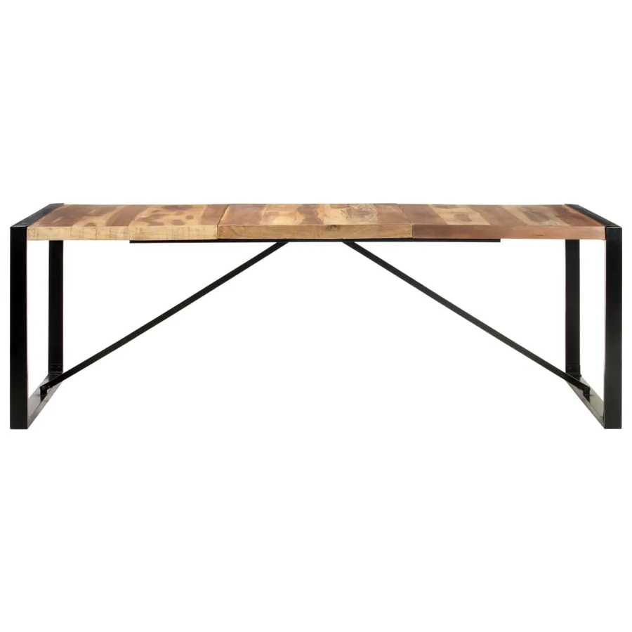 Table à manger 220x100x75 cm bois massif - 2