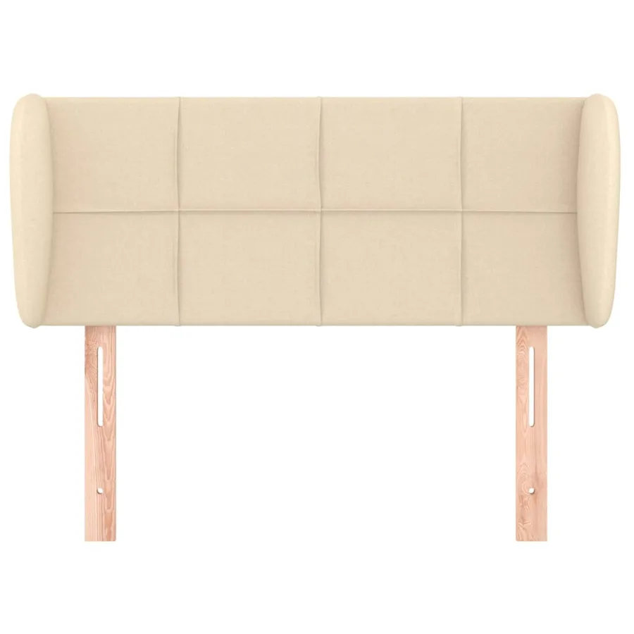 Tête de lit avec oreilles Crème 83x23x78/88 cm Tissu - 3