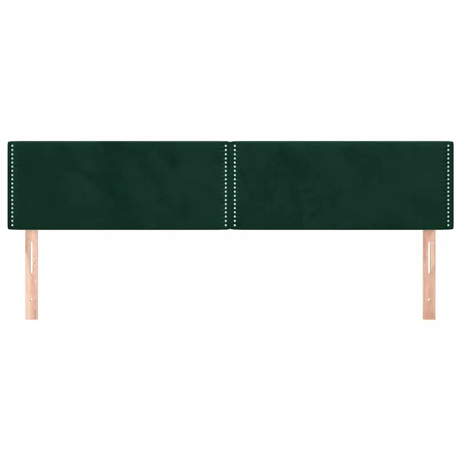 Têtes de lit Vert foncé 180x5x78/88 cm Velours - 3