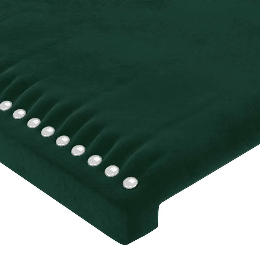 Têtes de lit Vert foncé 180x5x78/88 cm Velours - 4