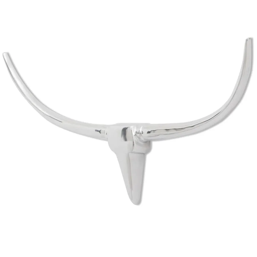 Décoration murale tête de taureau Aluminium Argenté 96 cm - 2