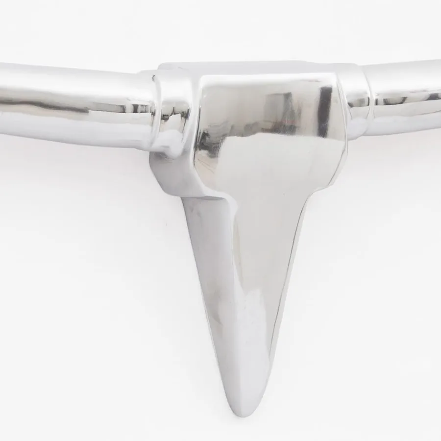 Décoration murale tête de taureau Aluminium Argenté 96 cm - 4