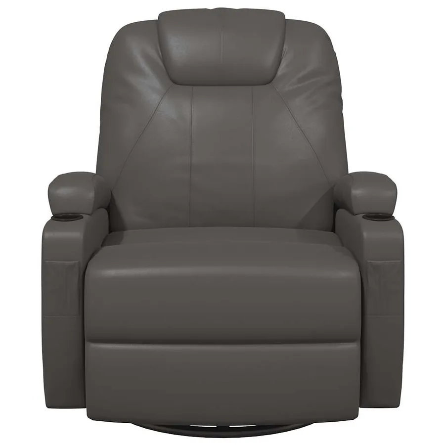 Fauteuil à bascule de massage Anthracite Similicuir - 3