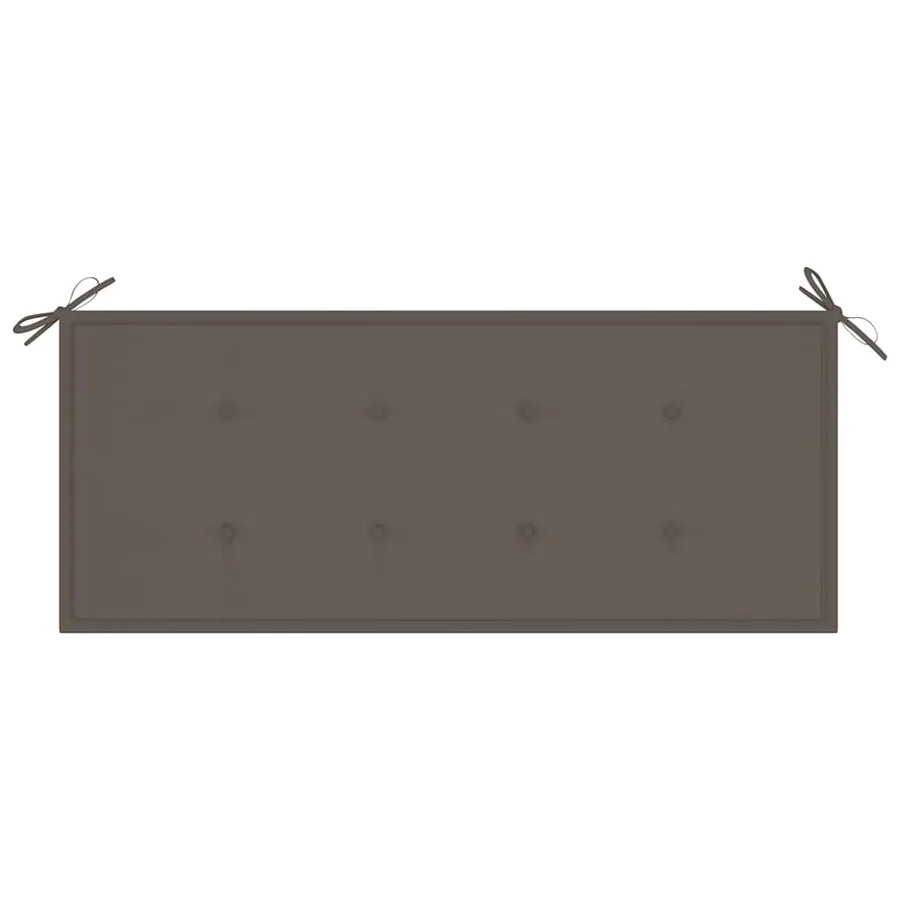 Banc de jardin 2 places avec coussin 120 cm Bois d'eucalyptus - 7