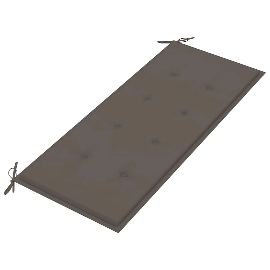 Banc de jardin 2 places avec coussin 120 cm Bois d'eucalyptus - 8