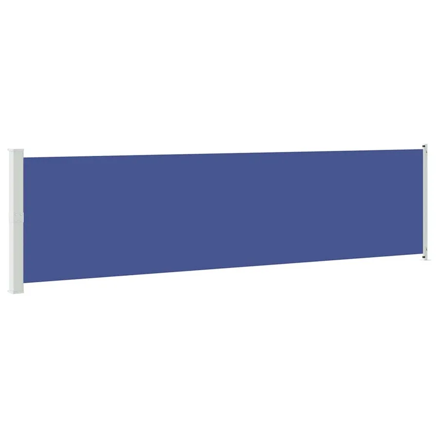 Auvent latéral rétractable de patio 600x160 cm bleu - 2