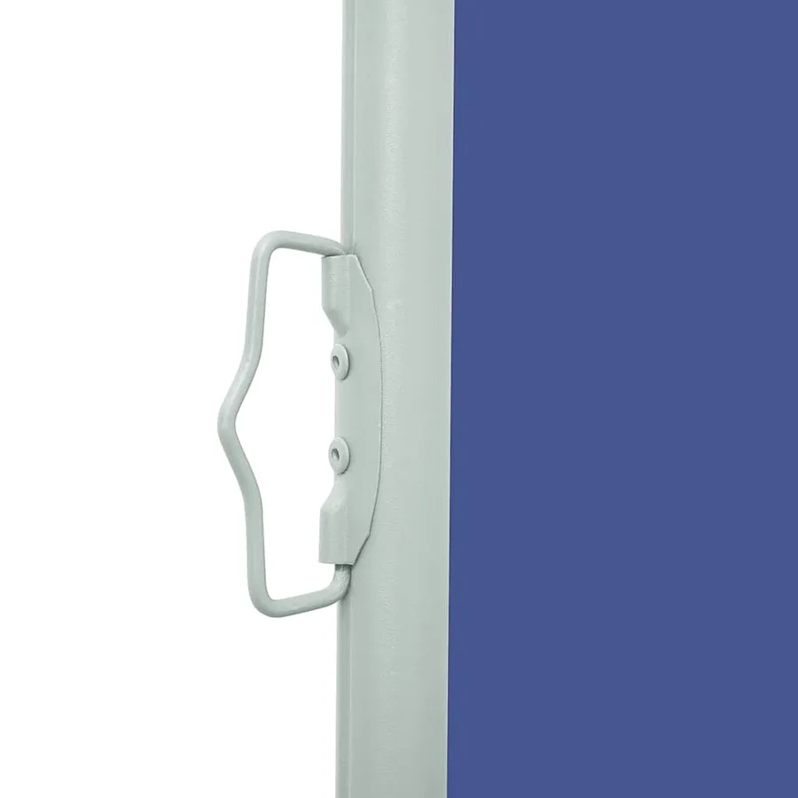 Auvent latéral rétractable de patio 600x160 cm bleu - 9