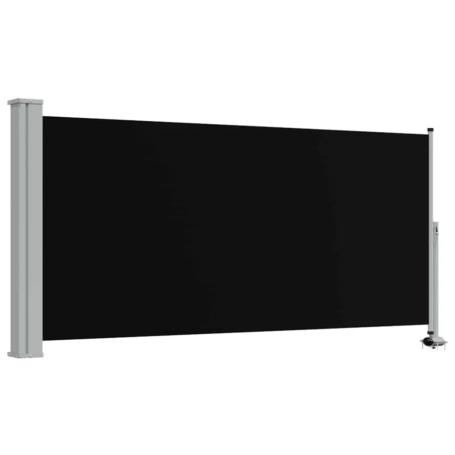 Auvent latéral rétractable de patio 120 x 300 cm Noir - 2