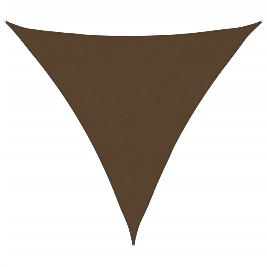 Voile d'ombrage 160 g/m² Marron 6x6x6 m PEHD - 2