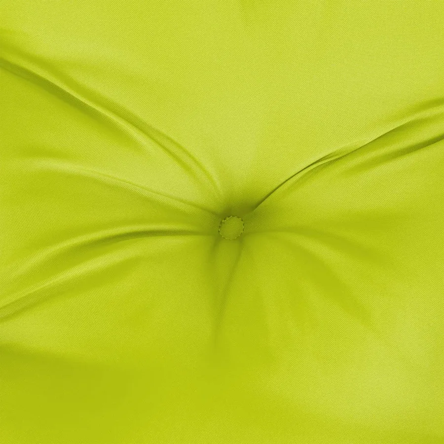 Coussin de palette vert brillant 80x80x12 cm tissu - 7