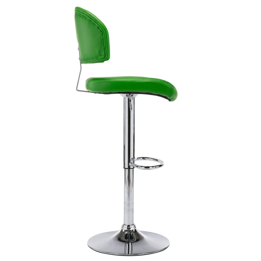 Tabouret de bar Vert Similicuir - 4
