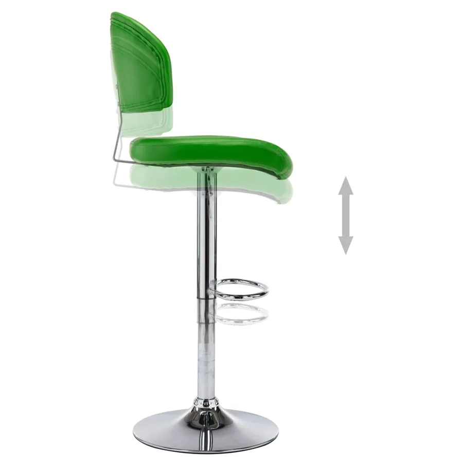 Tabouret de bar Vert Similicuir - 5