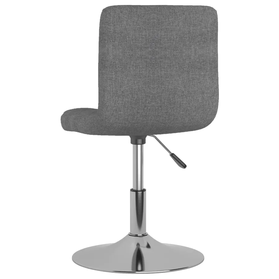 Chaises pivotantes à manger lot de 6 Gris clair Tissu - 3