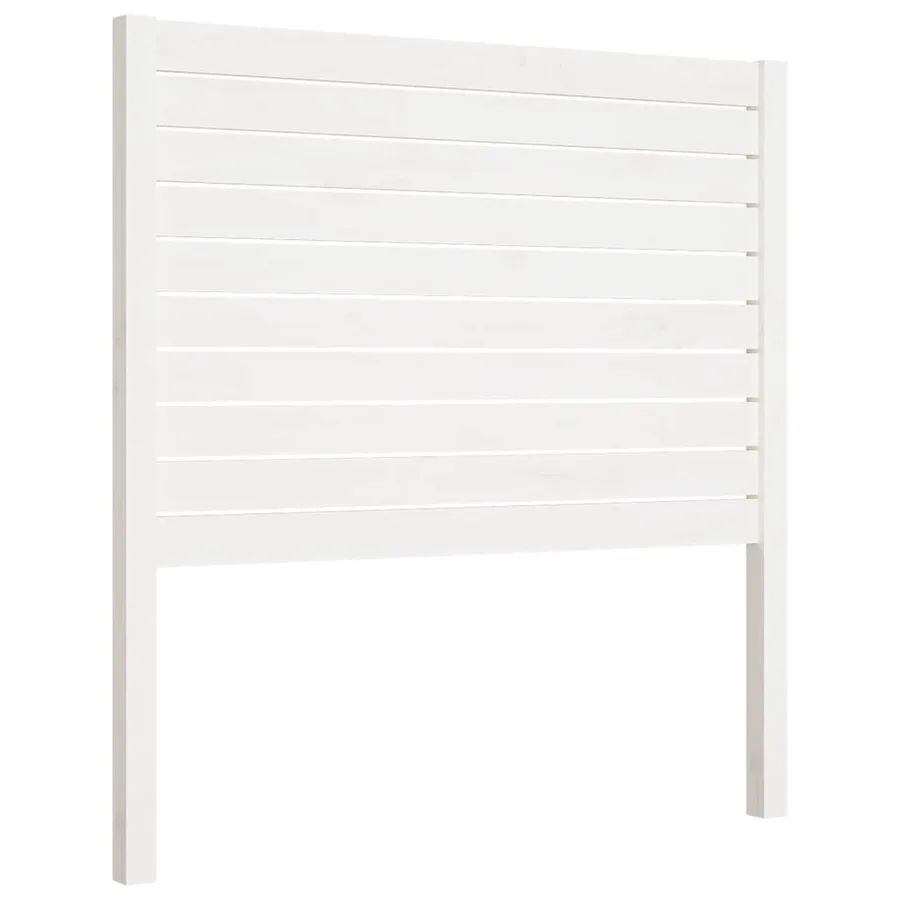 Tête de lit Blanc 81x4x100 cm Bois massif de pin - 2