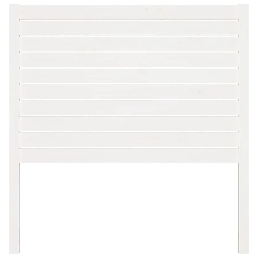 Tête de lit Blanc 81x4x100 cm Bois massif de pin - 3