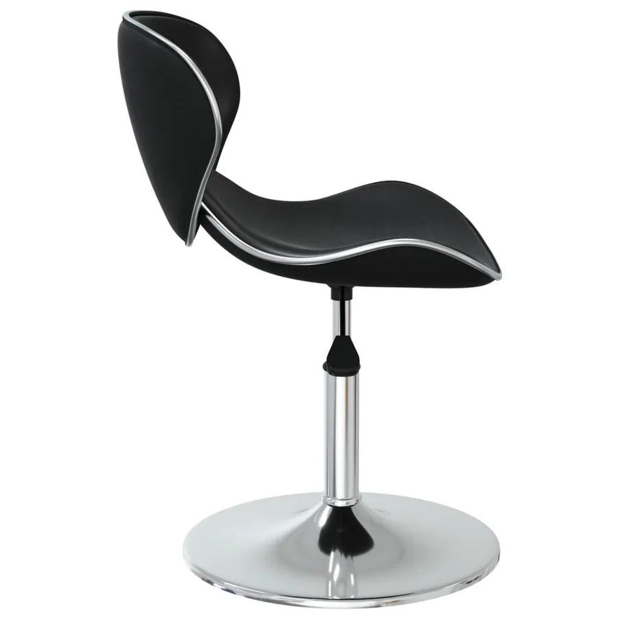Chaises à manger lot de 2 noir similicuir - 5
