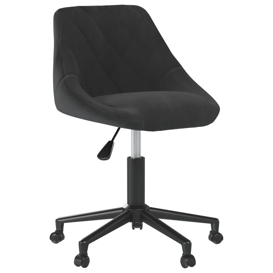 Chaises pivotantes à manger lot de 2 noir velours - 3