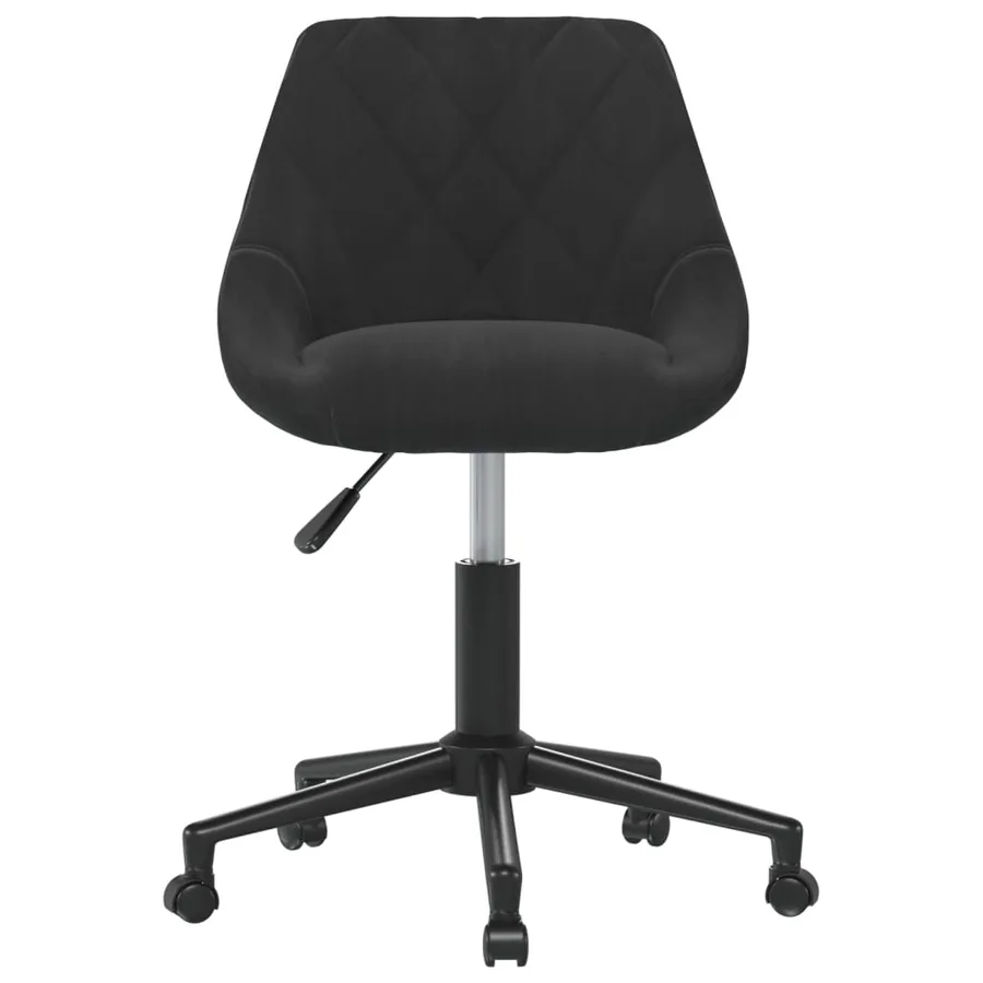 Chaises pivotantes à manger lot de 2 noir velours - 4