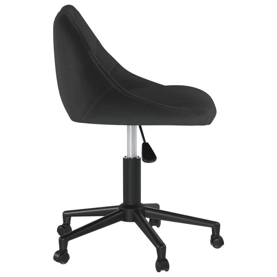 Chaises pivotantes à manger lot de 2 noir velours - 5