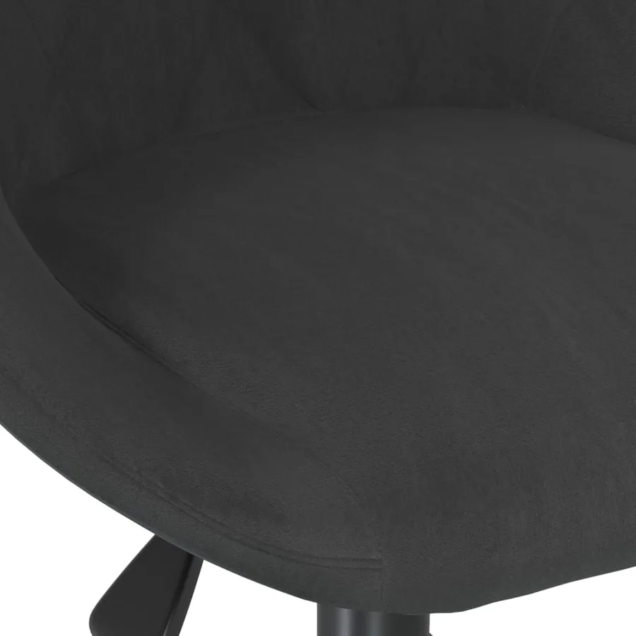 Chaises pivotantes à manger lot de 2 noir velours - 7