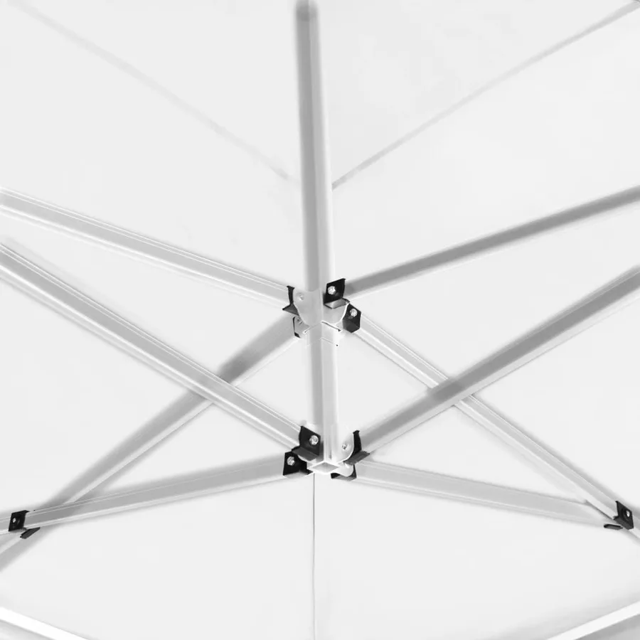 Tente de réception pliable Aluminium 6 x 3 m Blanc - 7