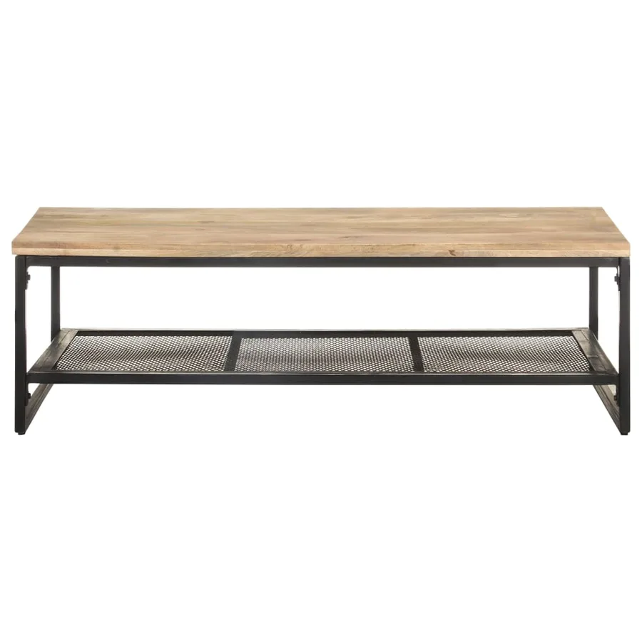 Table basse 110x60x35 cm Bois de manguier massif - 2