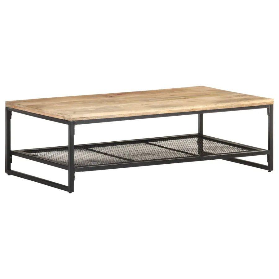 Table basse 110x60x35 cm Bois de manguier massif - 8