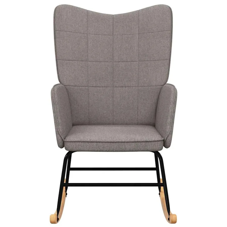 Chaise à bascule Taupe Tissu - 3