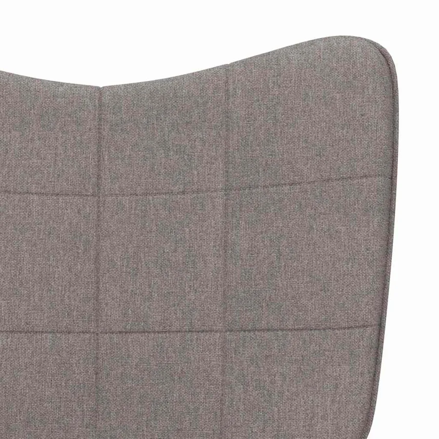 Chaise à bascule Taupe Tissu - 6