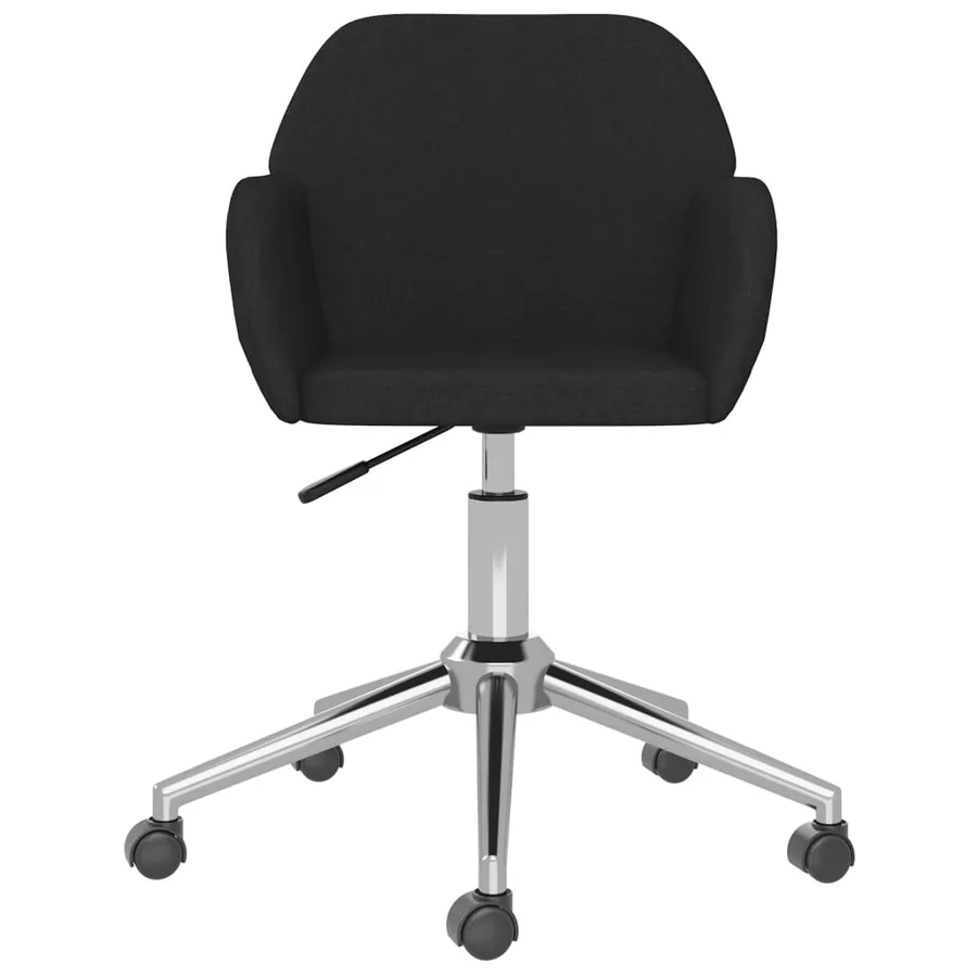 Chaises pivotantes à manger lot de 2 Noir Tissu - 4