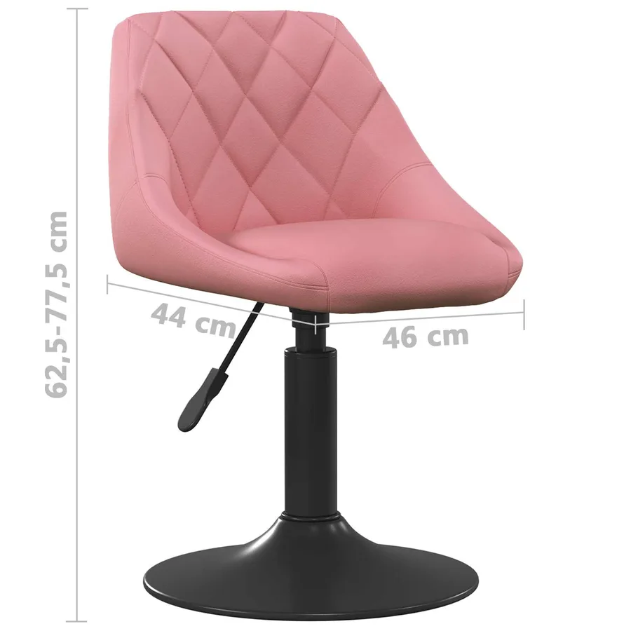Tabouret de bar Rose 46 x 44 x (62.5-77.5) cm Faux cuir - 8
