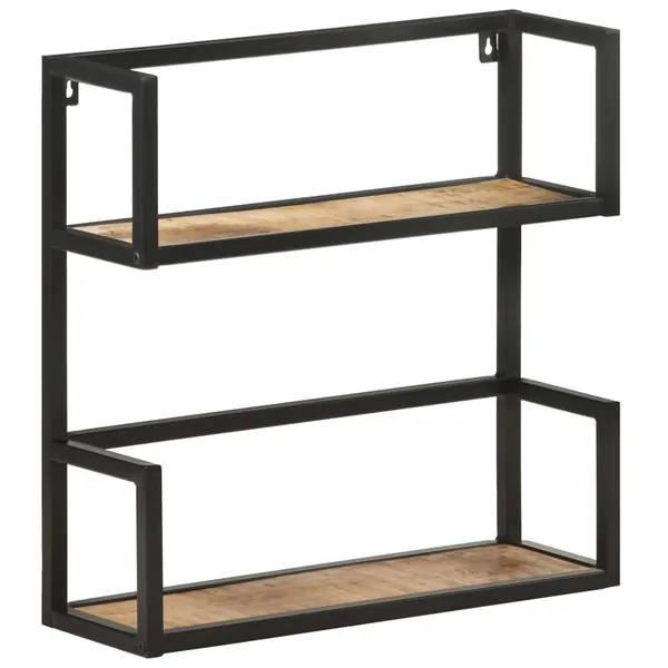Étagère murale 60x20x60 cm Bois de manguier brut