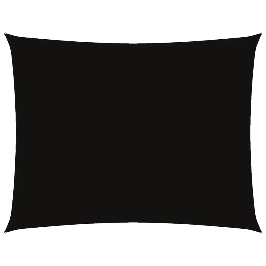 Voile de parasol tissu oxford rectangulaire 5x7 m noir - 2