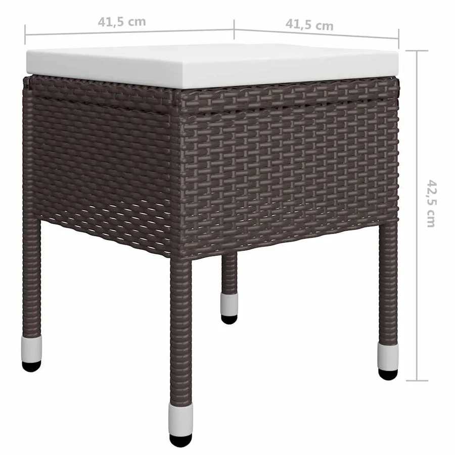 Ensemble à manger de jardin 11 pcs Marron - 15