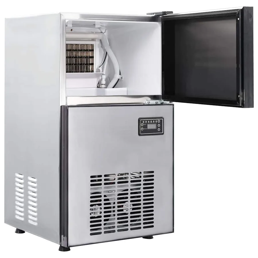 Fabricant de cubes de glace avec porte Argenté 43 x 40 x 71 cm - 4