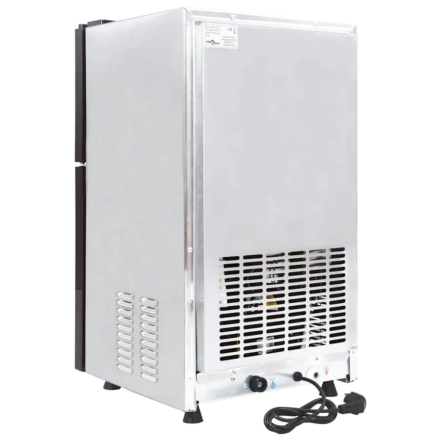Fabricant de cubes de glace avec porte Argenté 43 x 40 x 71 cm - 5