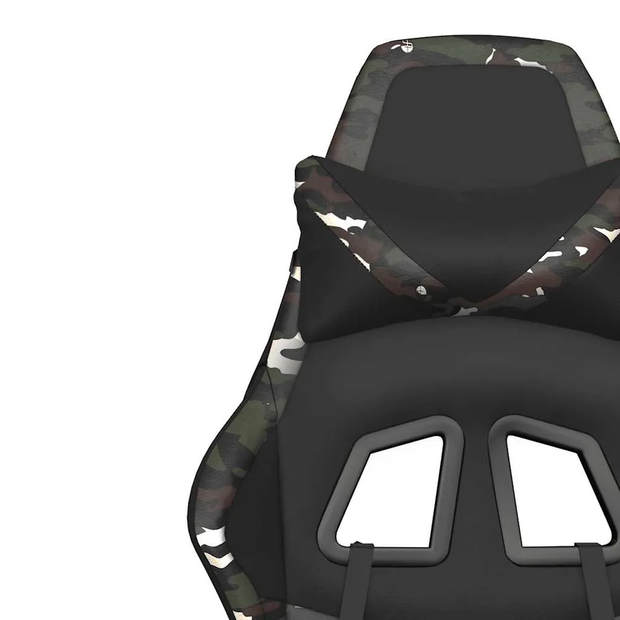 Chaise de jeu de massage Noir et camouflage Similicuir - 11