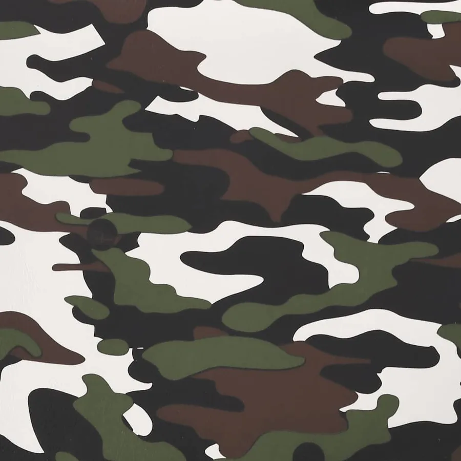 Chaise de jeu de massage Noir et camouflage Similicuir - 13