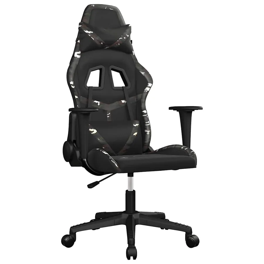 Chaise de jeu de massage Noir et camouflage Similicuir - 2