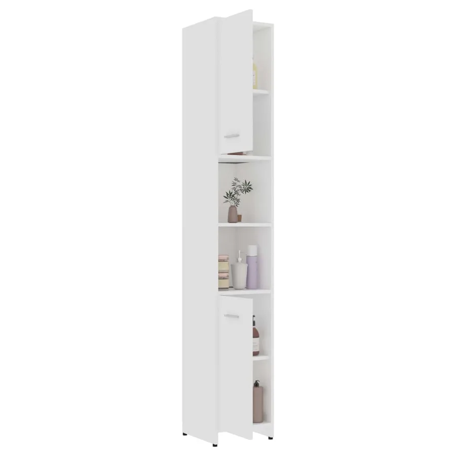Ensemble de meubles de bain 3 pcs Blanc Bois d'ingénierie - 8