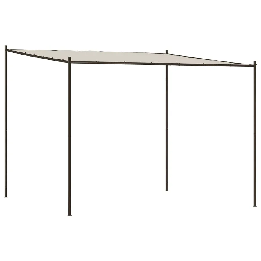 Belvédère blanc 3x3 m 180 g/m² tissu et acier - 2