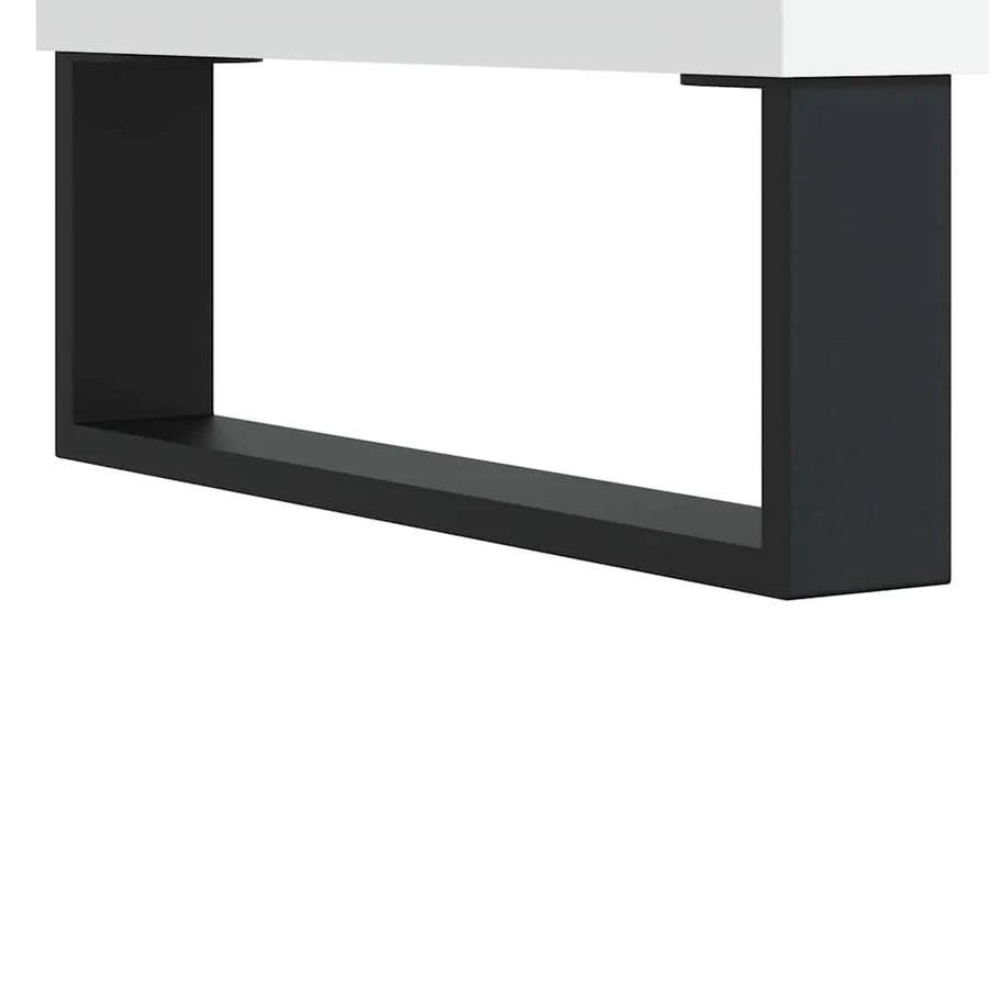 Buffet blanc 100x36x60 cm bois d'ingénierie - 11
